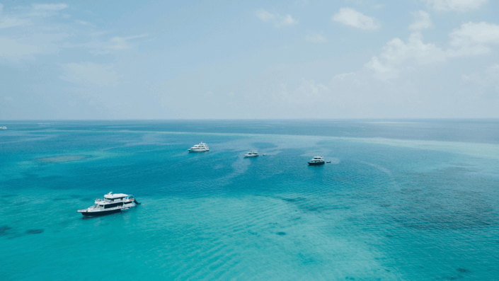 Sleek modern yacht cruising on the azure waters of the French Riviera, illustrating how Fractional Ownership provides access to luxury transportation.
